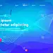 Asbtract background website Landing Page.网站或应用程序的模