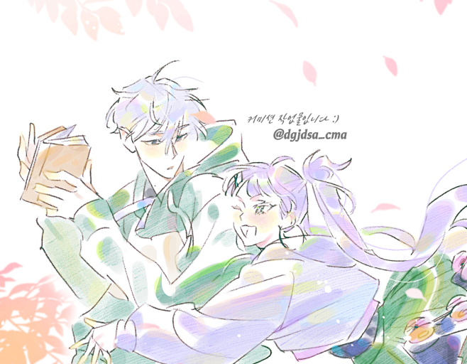 与你共度美好时光 双人人模#参考#绘画#情侣 #双人#模板#cp 版权归作者所有，侵删