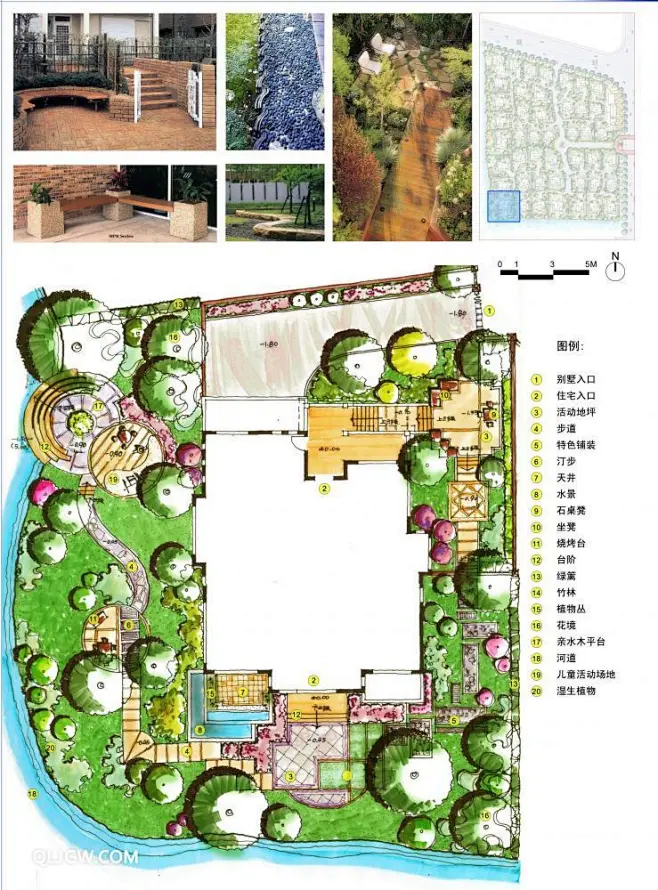 几张庭院参考平面图_景观设计作品_秋凌景观网景观设计师培训—秋凌景观网 --花瓣网