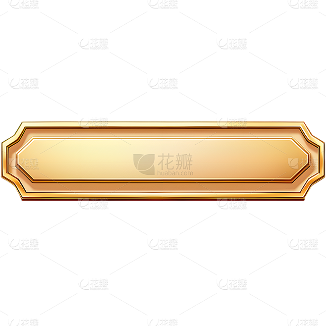 矢量金色按钮免抠元素