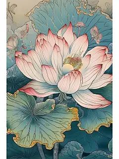 中国画｜荷花池_2_岁月如画_来自小红书网页版