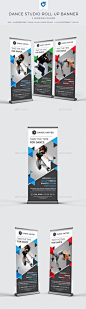 Dance Studio Roll-up Banner Template #design Download: http://graphicriver.net/item/dance-studio-rollup-banner/11102600?ref=ksioks