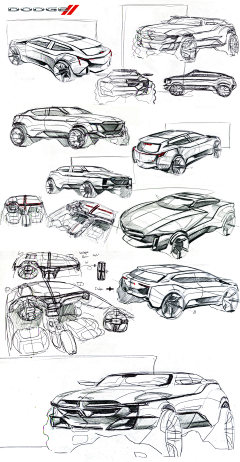 不会DESIGN采集到汽车手绘