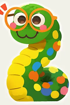 扁平风蛇年可爱蛇设计