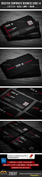 Creative Corporate Business Card 14 - Print Templates 