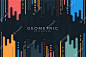 Flat geometric background Free Vector