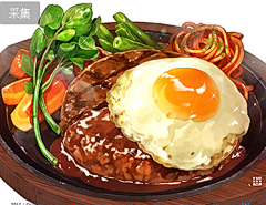 弥狸-采集到美食插画