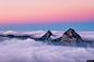 山 cloudscape 风景 首脑会议 高峰 日落 风景摄影图片图片壁纸