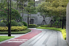 Hi-魚丸采集到R-宅间/园路/转折空间-入户矮墙