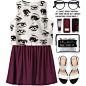 A fashion look from July 2015 featuring print top, Contrarian and white shoes. Browse and shop related looks.