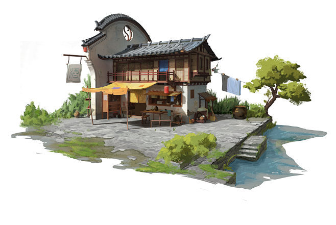 中式建筑完成
