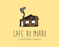 CAFE DO MORRO 房子 房屋 手绘 涂鸦 木屋 烟囱 炊烟 乡村 商标设计  图标 图形 标志 logo 国外 外国 国内 品牌 设计 创意 欣赏