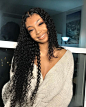 Lishahair Brazilian Human Hair Deep Curly Human Hair Full Lace Wig LS1251