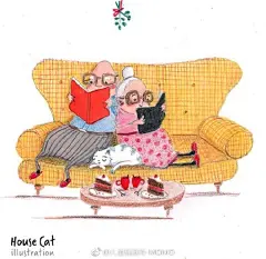 momo儿童插画手绘#彩铅# 
彩铅画的单纯与快乐！
works by House Cat illustration ​​​​