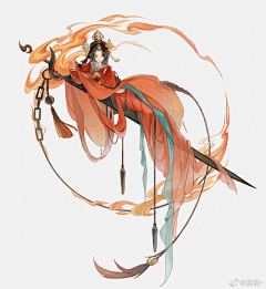 ksidnc采集到绘画作品 中式世界观人物设计