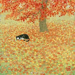 一只猫眼中的世界/ 日本插画师野地美树子的治愈系插画 ​​​​