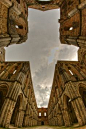 The cross, The Abbey of San Galgano, Tuscany, Italy