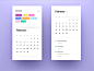 【新提醒】#ui设计# 优雅的日历ui界面设计分享-UI设计网uisheji.com -