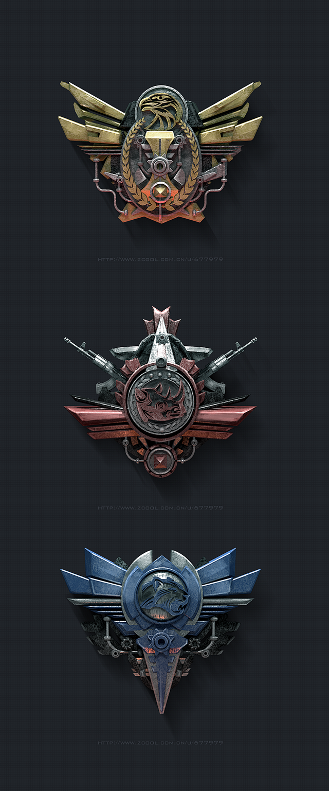军事徽章图标 |GAMEUI- 游戏设计...