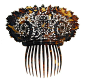 Hair Comb: ca. 1812, French for the Spanish Market, tortoiseshell.