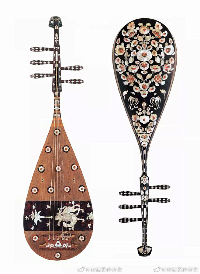正仓院 唐.嵌螺钿紫檀五弦琵琶