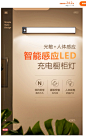LED人体感应灯带橱柜充电无线智能过道自粘长条衣柜酒柜鞋柜灯条-tmall.com天猫
