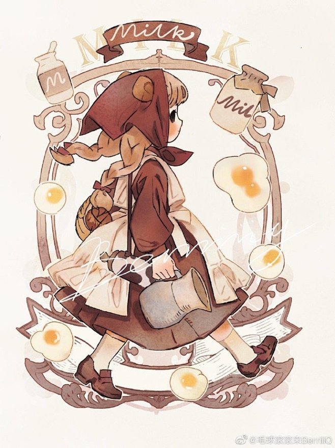 永远画不腻的少女们～～
画甜甜的画算是给...