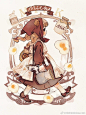 永远画不腻的少女们～～
画甜甜的画算是给自己喂糖吃哈哈
同时谢谢@田小宝的星空 可以制作成漂亮的胶带～