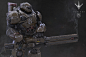 Patton Paragon, Jarad Vincent : Patton is a character that was never released for Paragon.  Jay Hawkins https://www.artstation.com/hawkprey did a 3D concept for this character that he will probably show off soon. My contributions to this character was reb