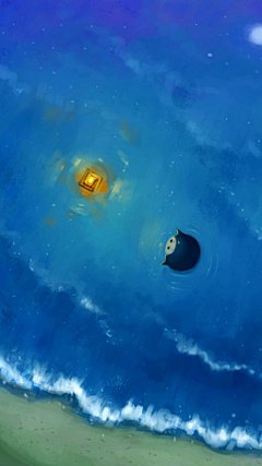 唯美Q版无脸男图片高清手机壁纸