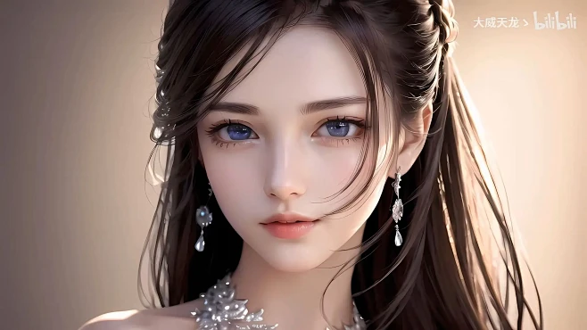 【AI绘画】眉目如画！每一张都是精选！(2)_哔哩哔哩_bilibili图片_女头图片素材-花瓣网