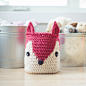 针织狐狸收纳篮
Crochet Fox Basket/Pillow
