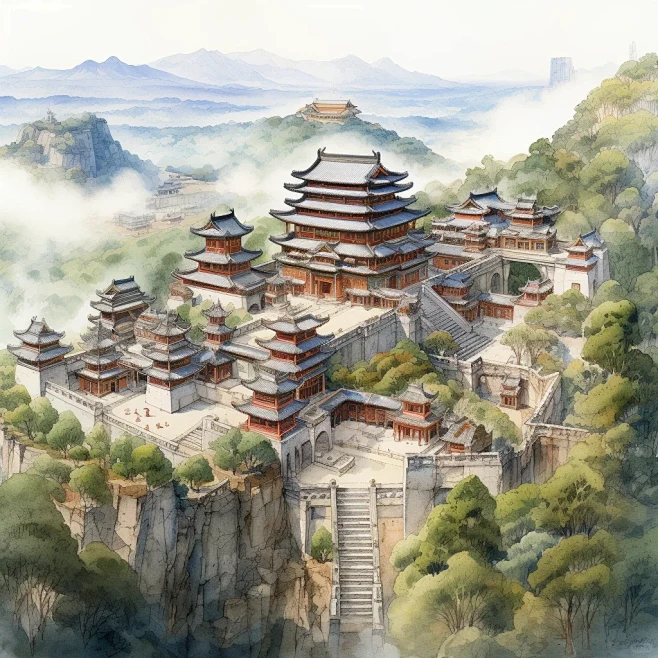 修仙门派驻地-花瓣网