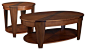 Hammary Oasis 2-Piece Oval Coffee Table Set traditional coffee tables