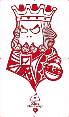 扑克红桃K图稿设计,动漫卡通,设计素材,设计,汇图网www.huitu.com