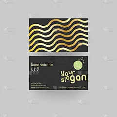 名片模板设计。矢量图