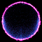 Purple and blue circle