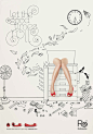Rollasole女鞋广告 广告招贴 #平面设计##创意街#