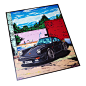 car cartoon comic Fashion  manga pop poster print Street Vehicle