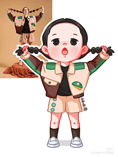 板牙兔子采集到人物插画