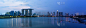 新加坡,青绿色,城市天际线,水平画幅,夜晚,无人,全景,曙暮光,水库,户外