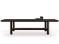 Rectangular solid wood table JOSEF by Mood by Flexform