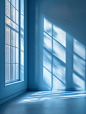 fleming681934_Pale_blue_light_clean_empty_walls