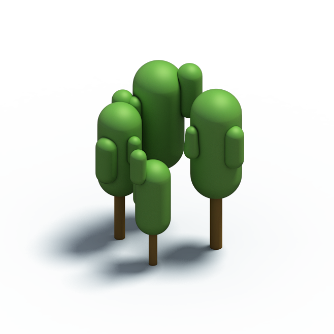 C4D树木与植物3D立体模型