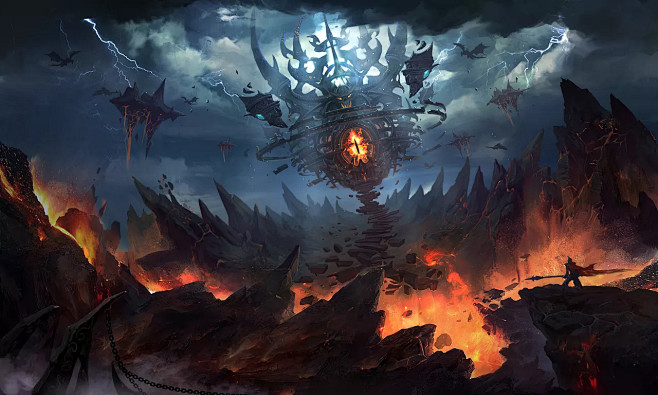 传奇风格魔幻风格背景