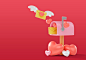 Free PSD 3d valentines day celebration illustration