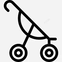 婴儿推车交通工具幼儿园收集图标 平面电商 创意素材