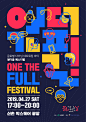 103_원더풀 페스티벌(ONE THE FULL - FESTIVAL) 포스터 디자인 - 디지털 아트 · 타이포그래피, 디지털 아트, 타이포그래피, 그래픽 디자인, 타이포그래피