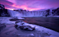 Glowing Godafoss by Daniel Fleischhacker on 500px