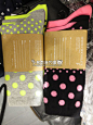 香港代购 CHOCOOLATE 13春 荧光波点条纹纯色袜子套装 3对 女132-淘宝网